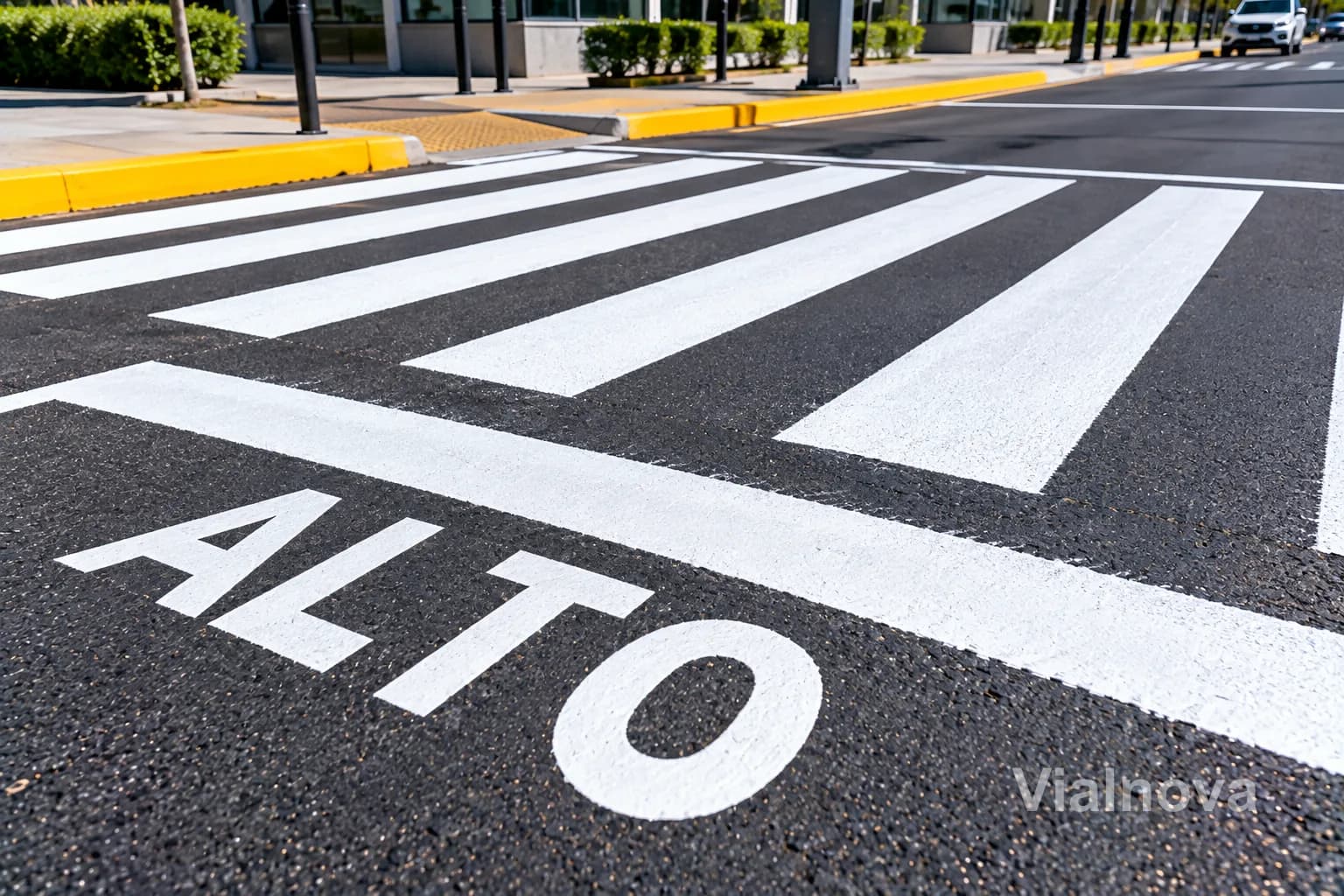 Pintura de tráfico en vialidad — foto 1